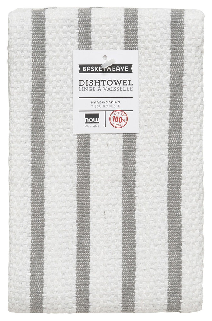 Basketweave Dishcloths - London Grey Set of 2