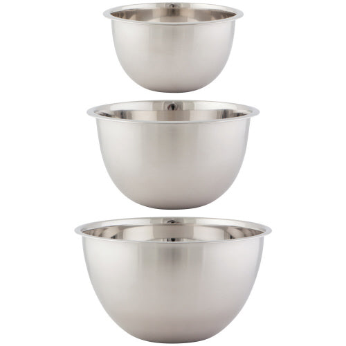 Mixing Bowls - S/3, SS Silver