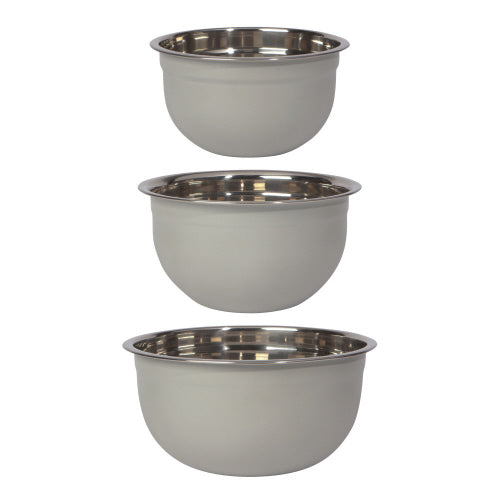 Mixing Bowls - S/3, SS Silver