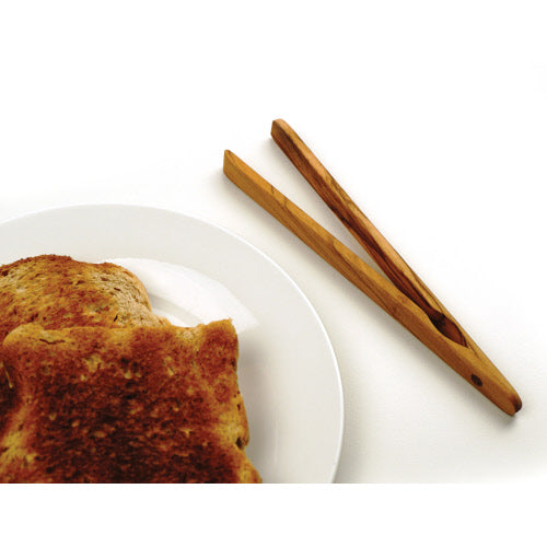 Toast Tongs - Olive Wood