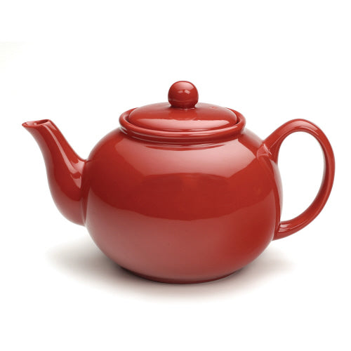 Large Teapot - Stoneware Farm, 42 oz Red