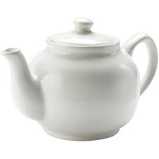Teapot - Stoneware Farm, 6 cup White