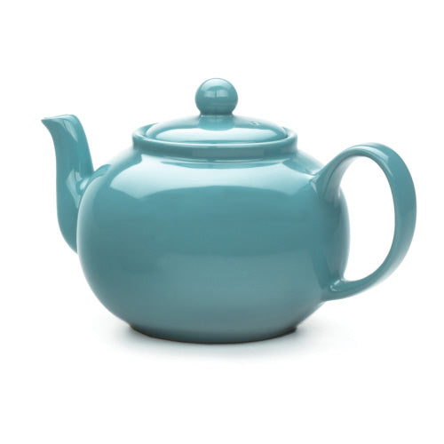 Large Teapot - Stoneware Farm, 42 oz Turquoise