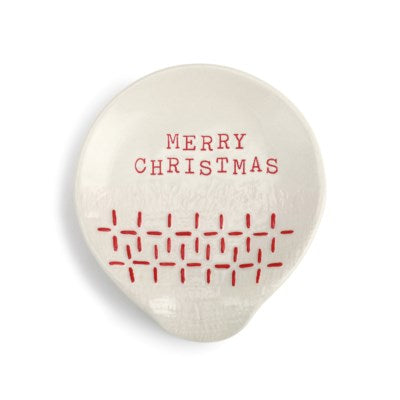 Spoon Rest - Christmas, Red and White