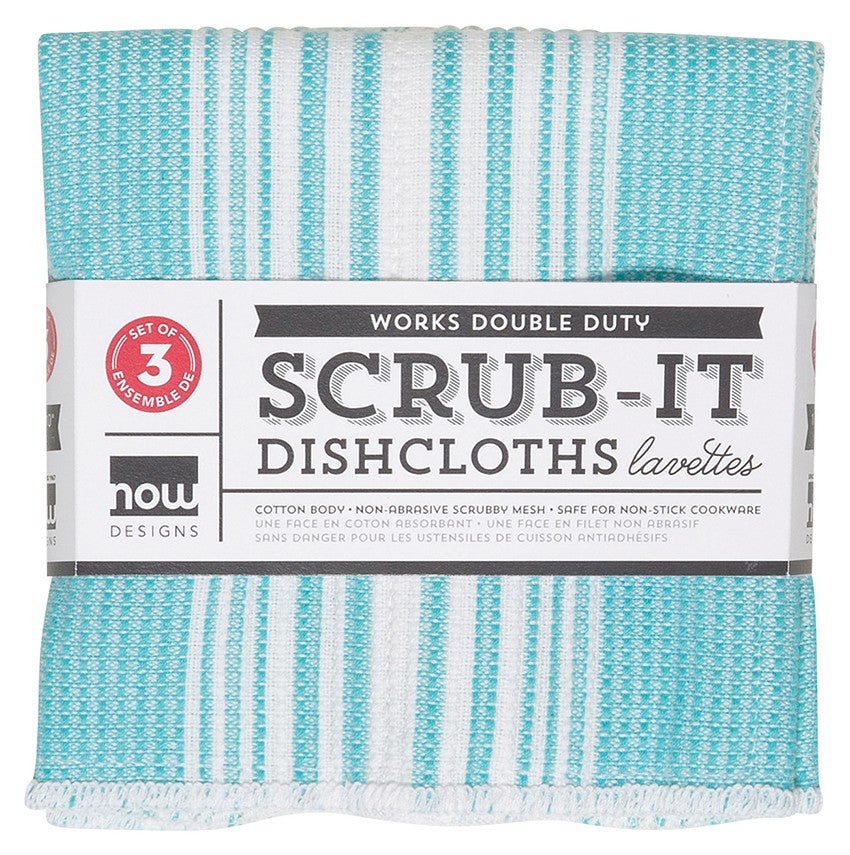 Scrub It Dishcloths - Bali Blue Set of 3