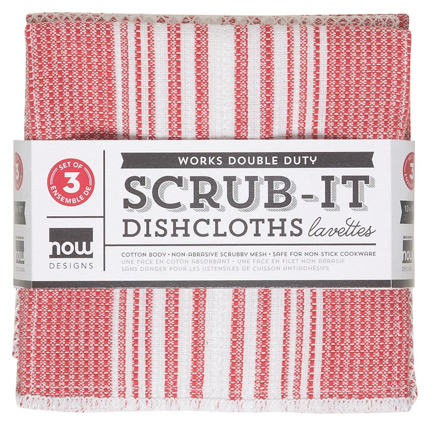 Scrub It Dishcloths - Red Set of 3