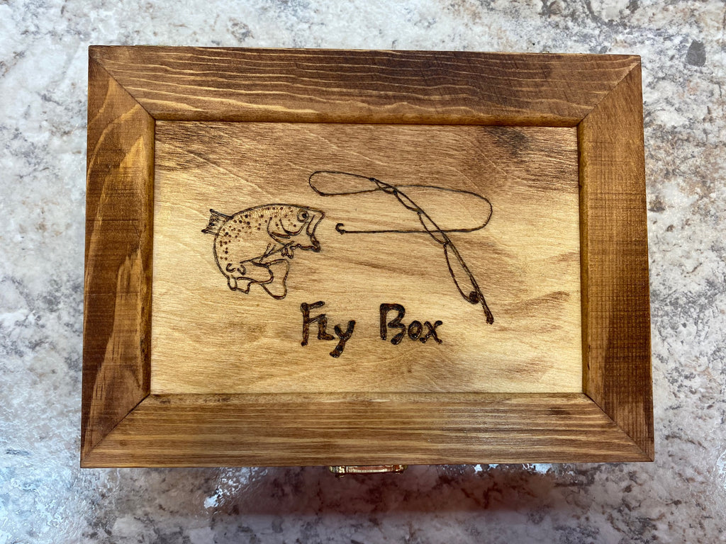 Artisan Fly Box w. Flies - Hand Crafted