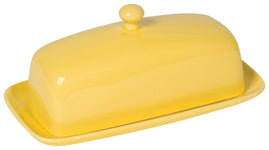 Rectangle Butter Dish - Lemon
