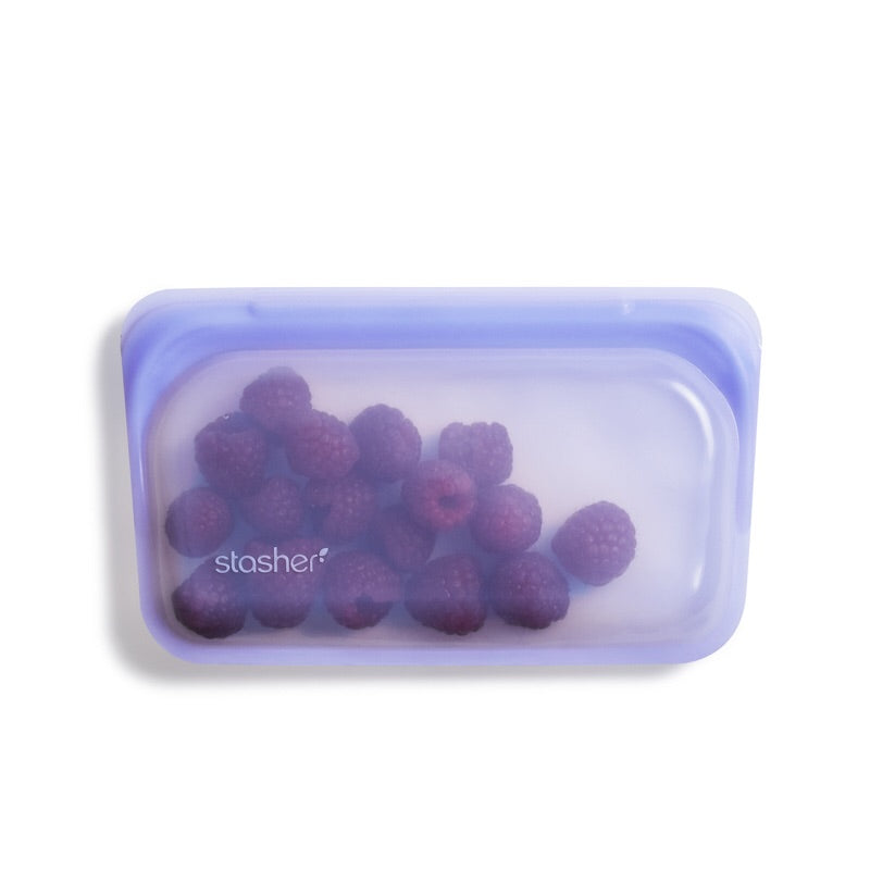 Stasher Reusable snack bag size Blue