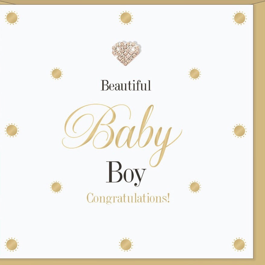 Greeting Card Beautiful Baby Boy