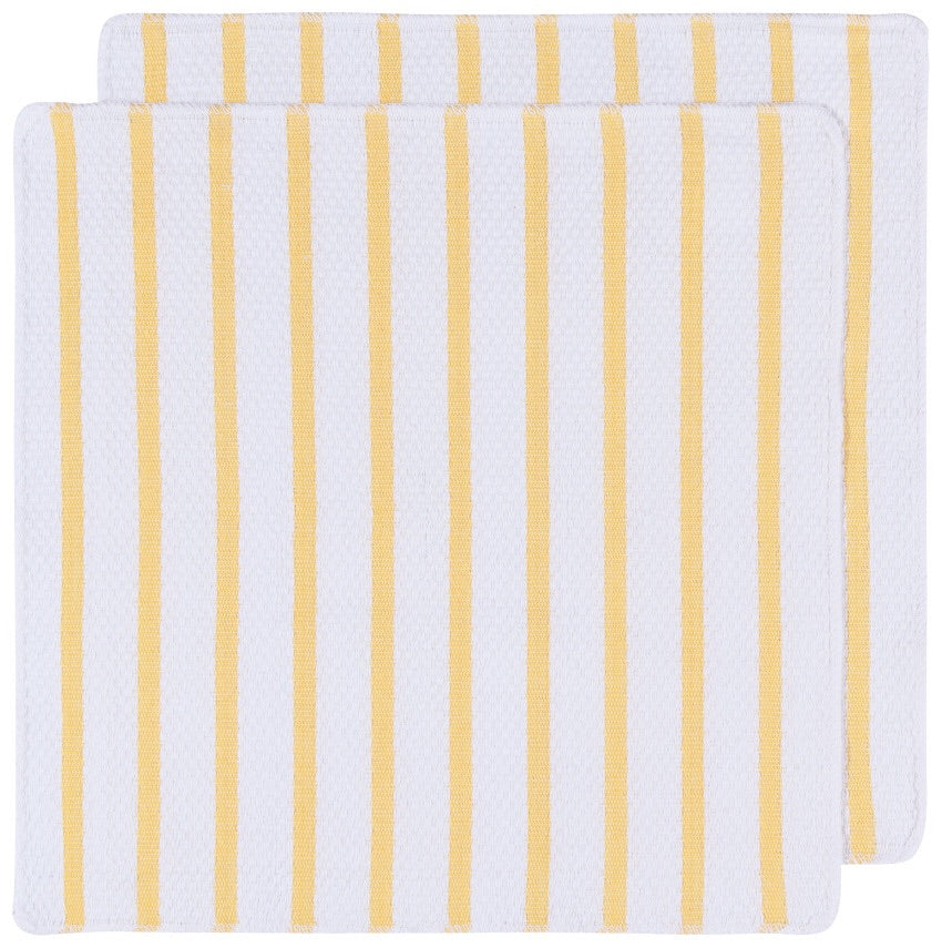 Basketweave Dishcloths - Lemon Set of 2