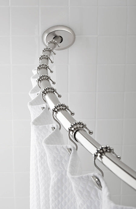 Curved Shower Curtain Rod - Chrome 72 inch