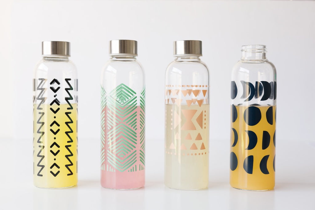 Water Bottle - glass, Sustain Ink