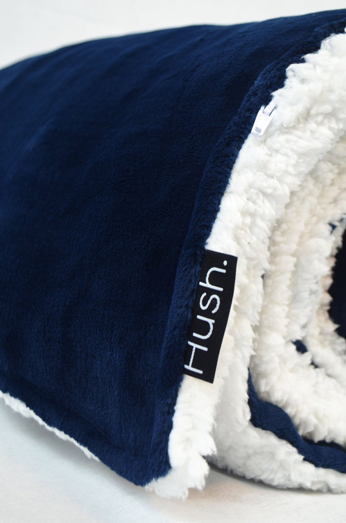 HUSH Weighted Throw Blue - 8 lb, Throw (42x72) Sherpa