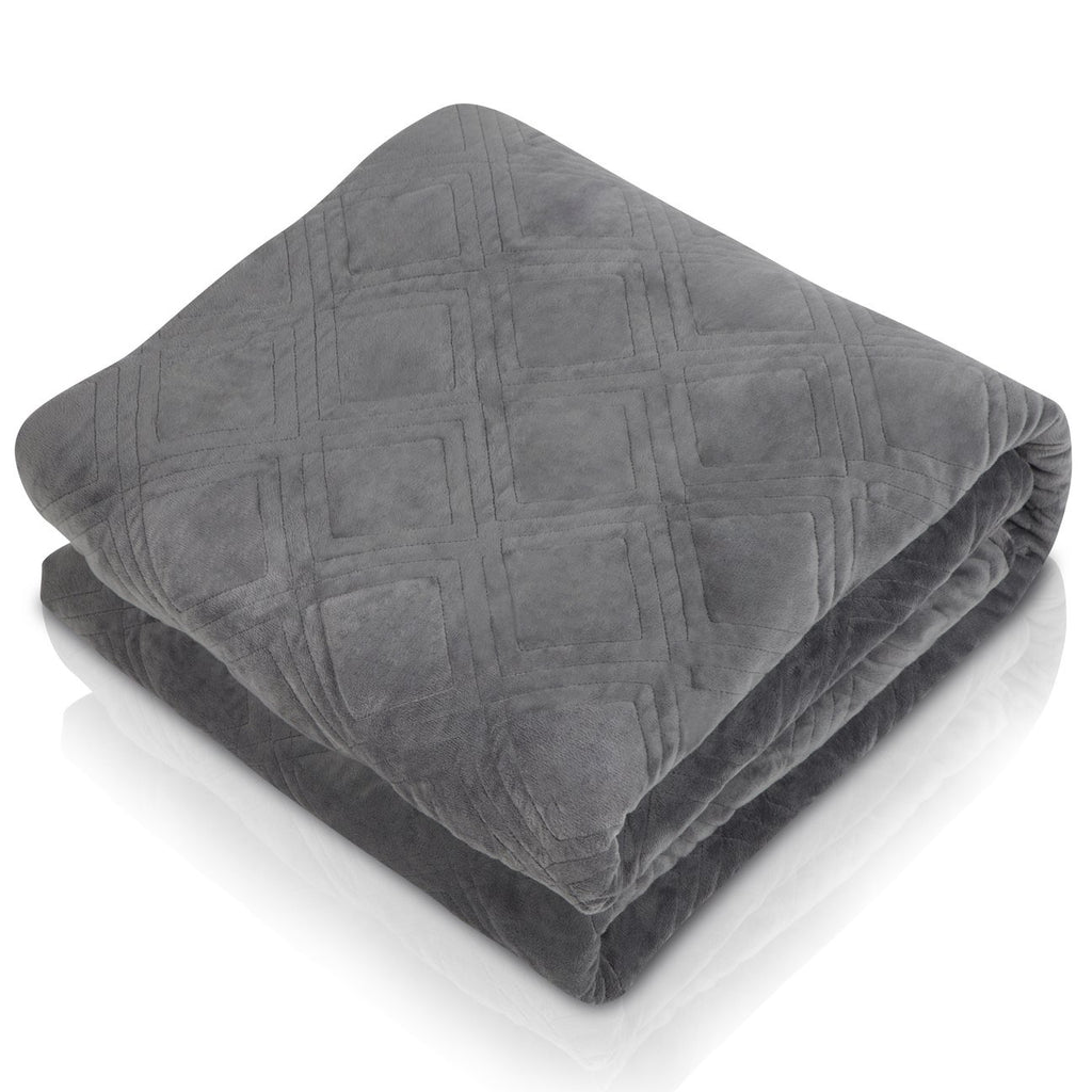 HUSH Weighted Blanket - 35 lb King, Charcoal