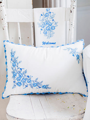 Throw Pillow - April Cornell, Provence Blue