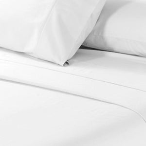 Comfort Percale Sheet Set - Twin, White